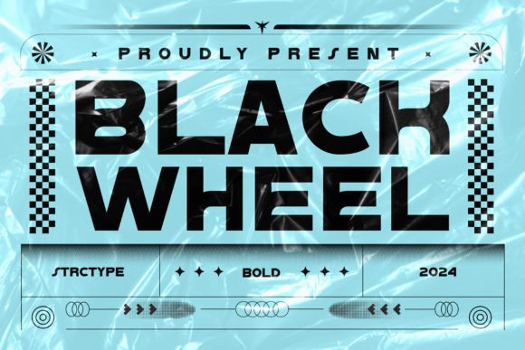 Black Wheel: High-Octane Typography for Bold Brands