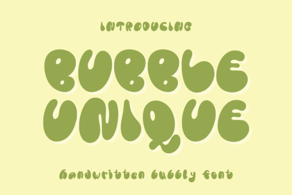 Bubble Unique: Elevating Design with Playful Typography