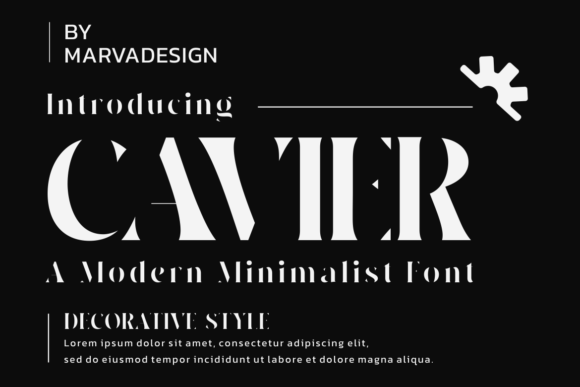Cavier: The Art of Modern Minimalism in Typography