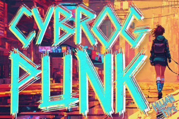 Cybrogpunk: Bold Futuristic Display Font