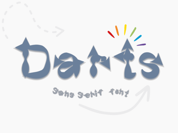 Darts: Elevating Visual Communication with a Versatile Display Font