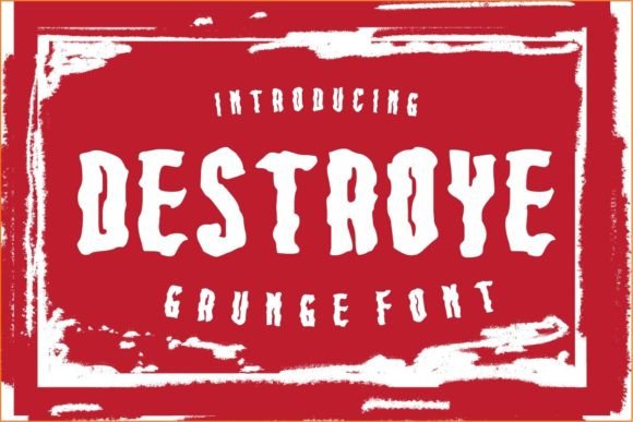 Destroye: A Bold Display Font for Impactful Design