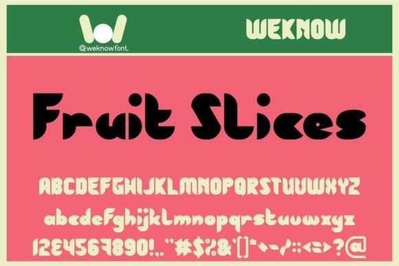 Fruit Slices: Elevating Brand Identity with a Playful Display Font