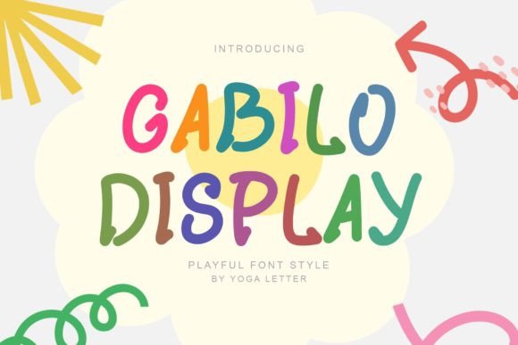 Gabilo Display: The Playful Font That Brings Color and Joy to Your Designs