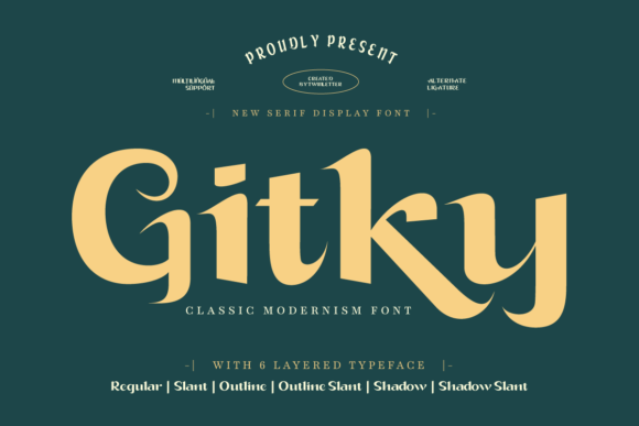 Gitky: Elevating Brand Identity with Elegant Display Serif Typography