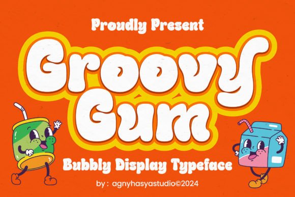Groovy Gum: A Playful Font for Bold Designs