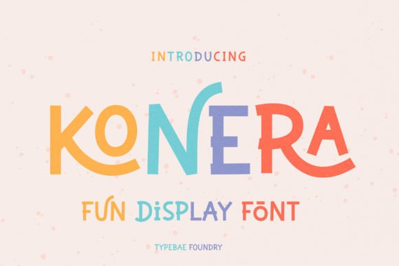 Konera: A Playful Hand-Drawn Display Font