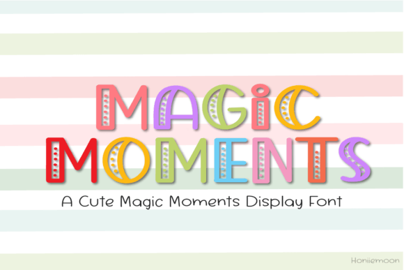 Magic Moments: A Quirky Display Font for Joyful Designs