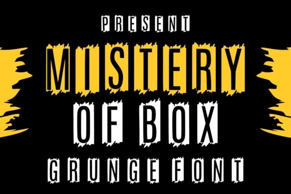 Mistery of Box: A Grunge Font for Bold Designs