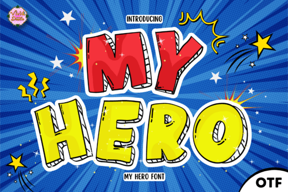 My Hero: Unleashing Bold Typography for Dynamic Visual Storytelling