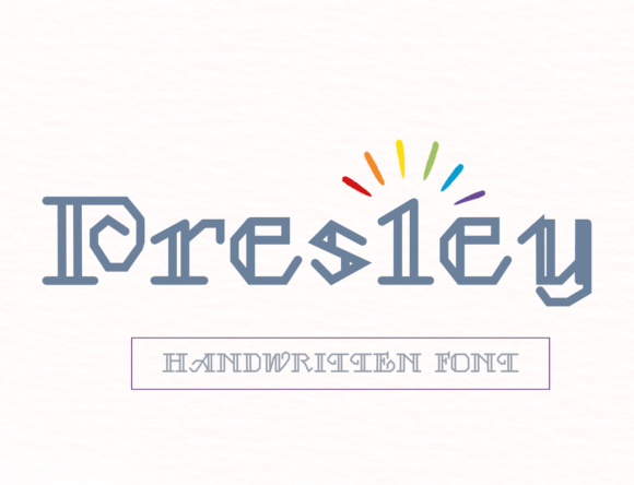 Presley: A Quirky Display Font for Bold Designs