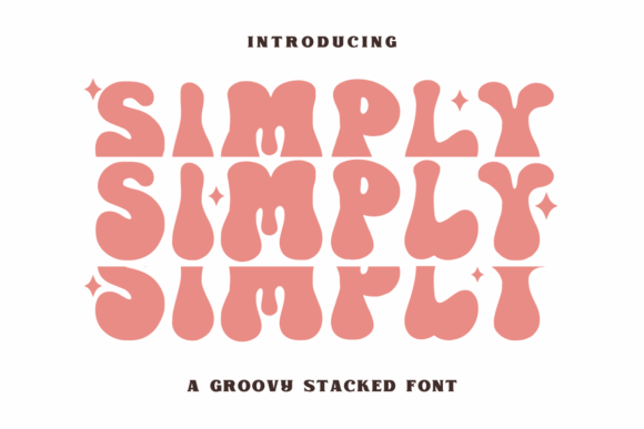 Simply: Redefining Visual Identity with Bold Retro Groovy Typography