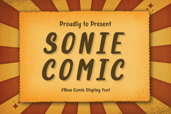 Sonie Comic: A Playful Font for Dynamic Designs
