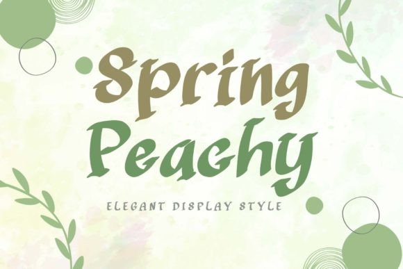Spring Peachy: Elevating Your Design Projects with Elegant Display Typography