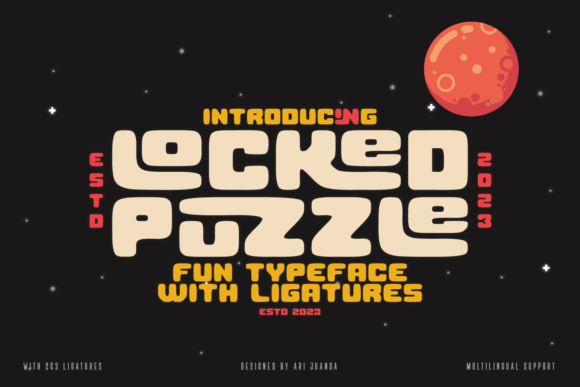 Unlock Creativity with Locked Puzzle Font