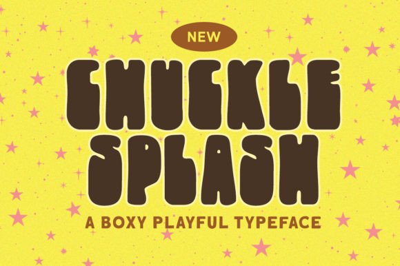 Unlocking Playful Branding with Chuckle Splash: A Boxy Display Font for Modern Design